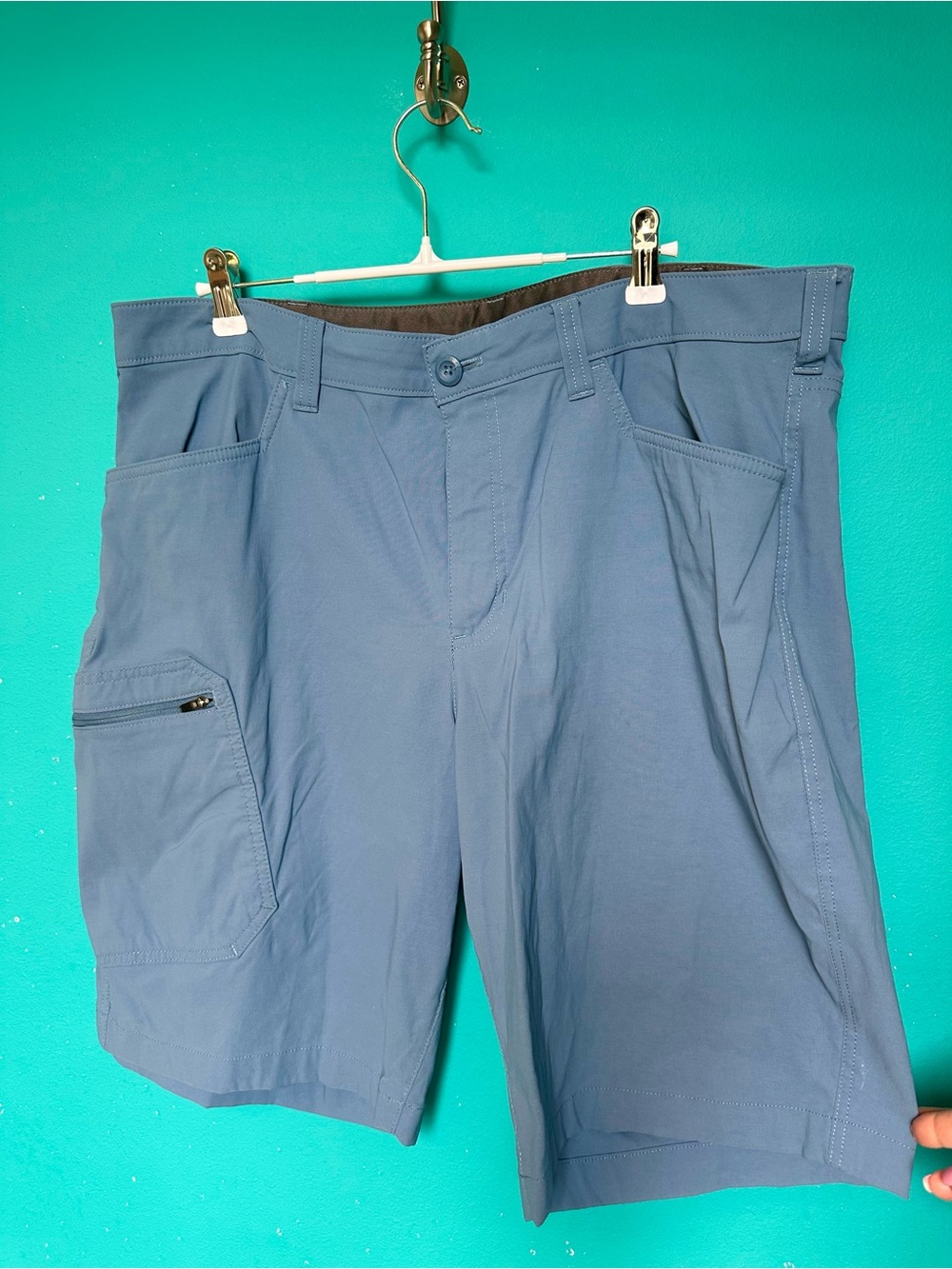 Eddie Bauer shorts set of 5 size 36 Blue, Brown, Khaki, Tan, Gray - Picture 3 of 8